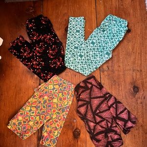 Lularoe OS leggings Valentine/St Pattys bundle
